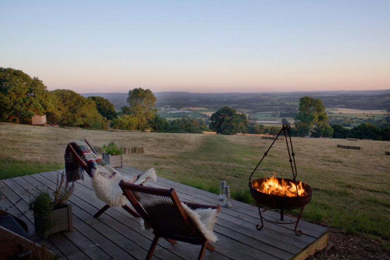 Tilbury Shepherd Huts With Hot Tubs Plus Holiday Cottages West Bagborough Zewnętrze zdjęcie