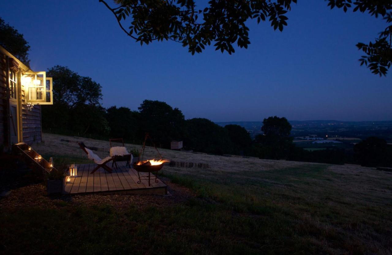 Tilbury Shepherd Huts With Hot Tubs Plus Holiday Cottages West Bagborough Zewnętrze zdjęcie